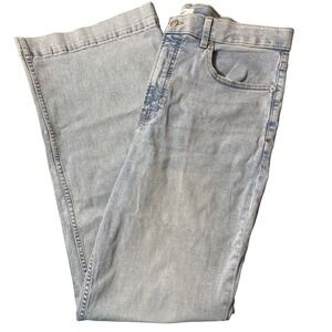 NWT Spanx Fit Sense Lycra Flare Jeans Turner Wash Size 20